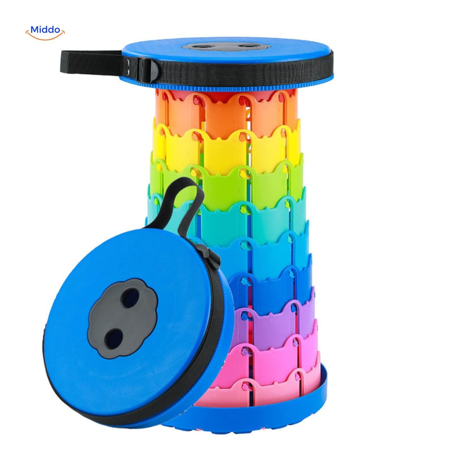 FlexiStool™ Adjustable Telescopic Stool with Non-Slip Surface