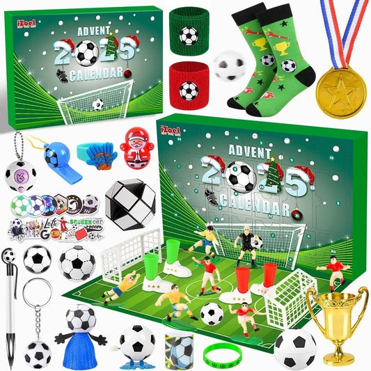 Football Advent Calendar for Kids with 24 Football Accessories and Surprises
