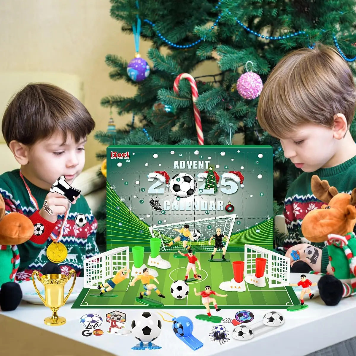 Football Advent Calendar for Kids with 24 Football Accessories and Surprises