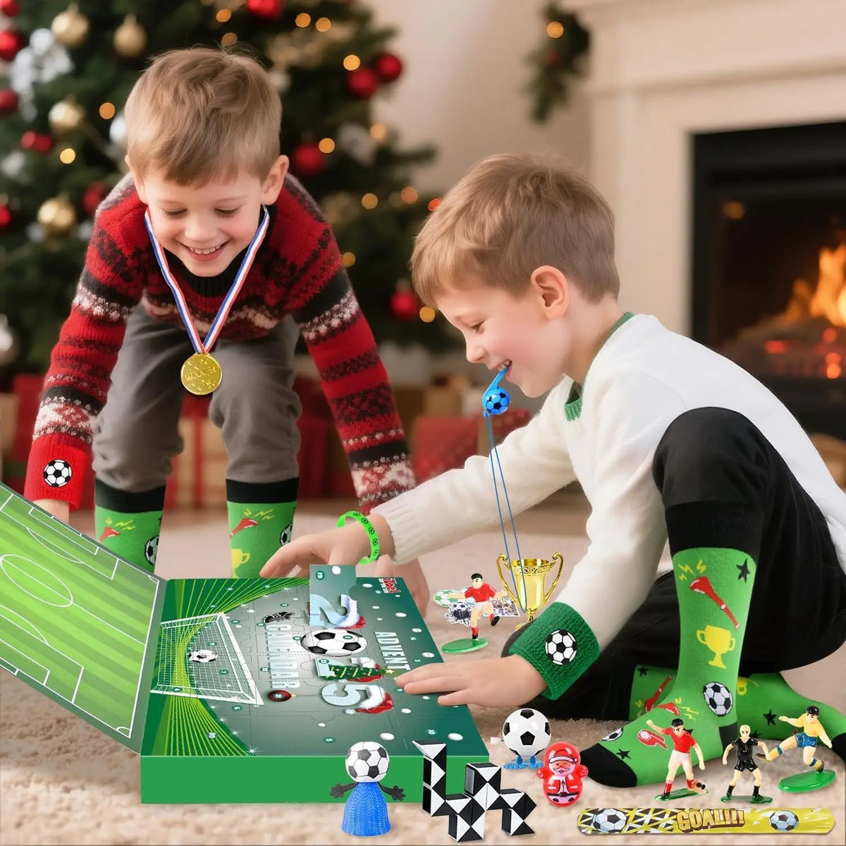 Football Advent Calendar for Kids with 24 Football Accessories and Surprises
