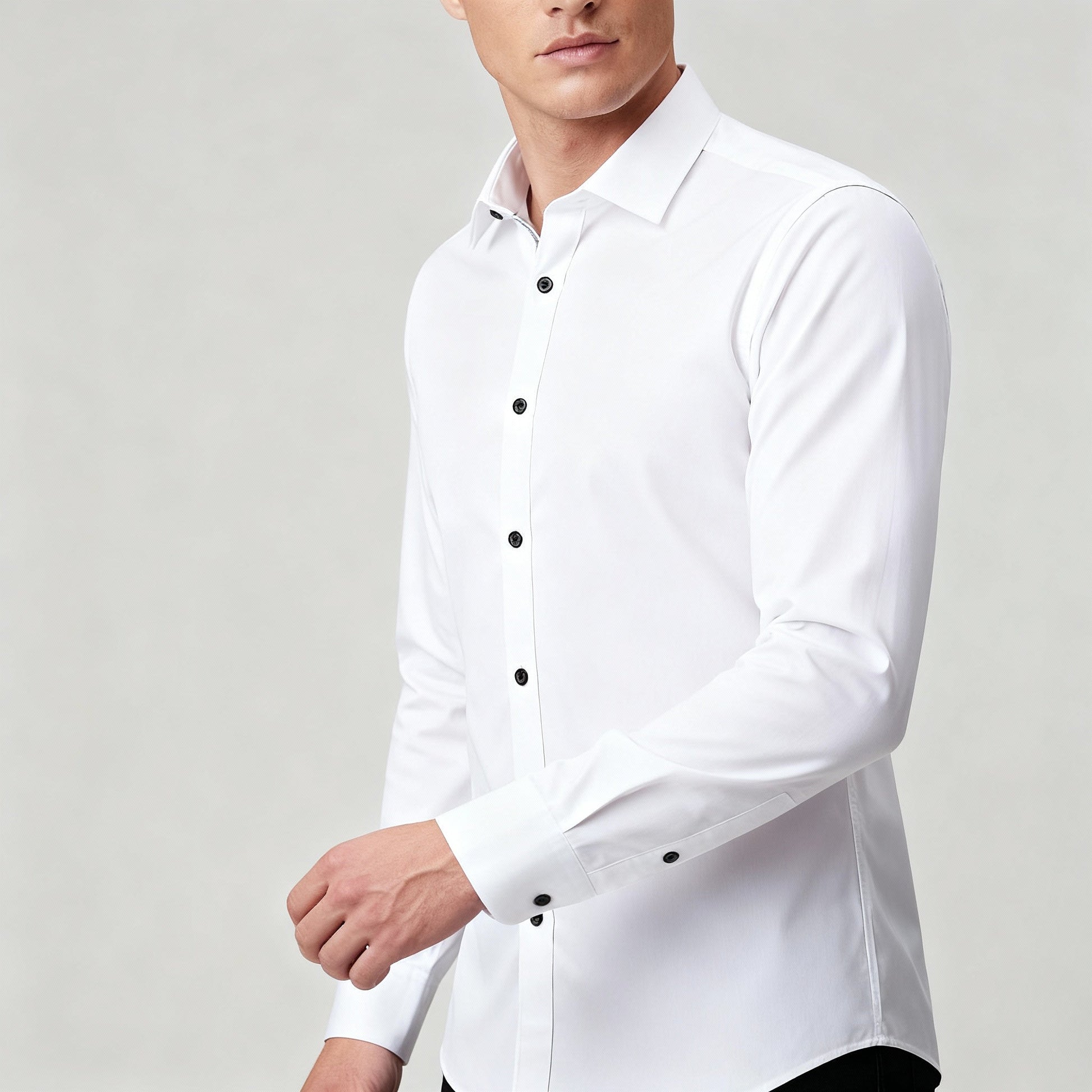 Image of Frank | Men's Slim Fit Button-Down Dress Shirt