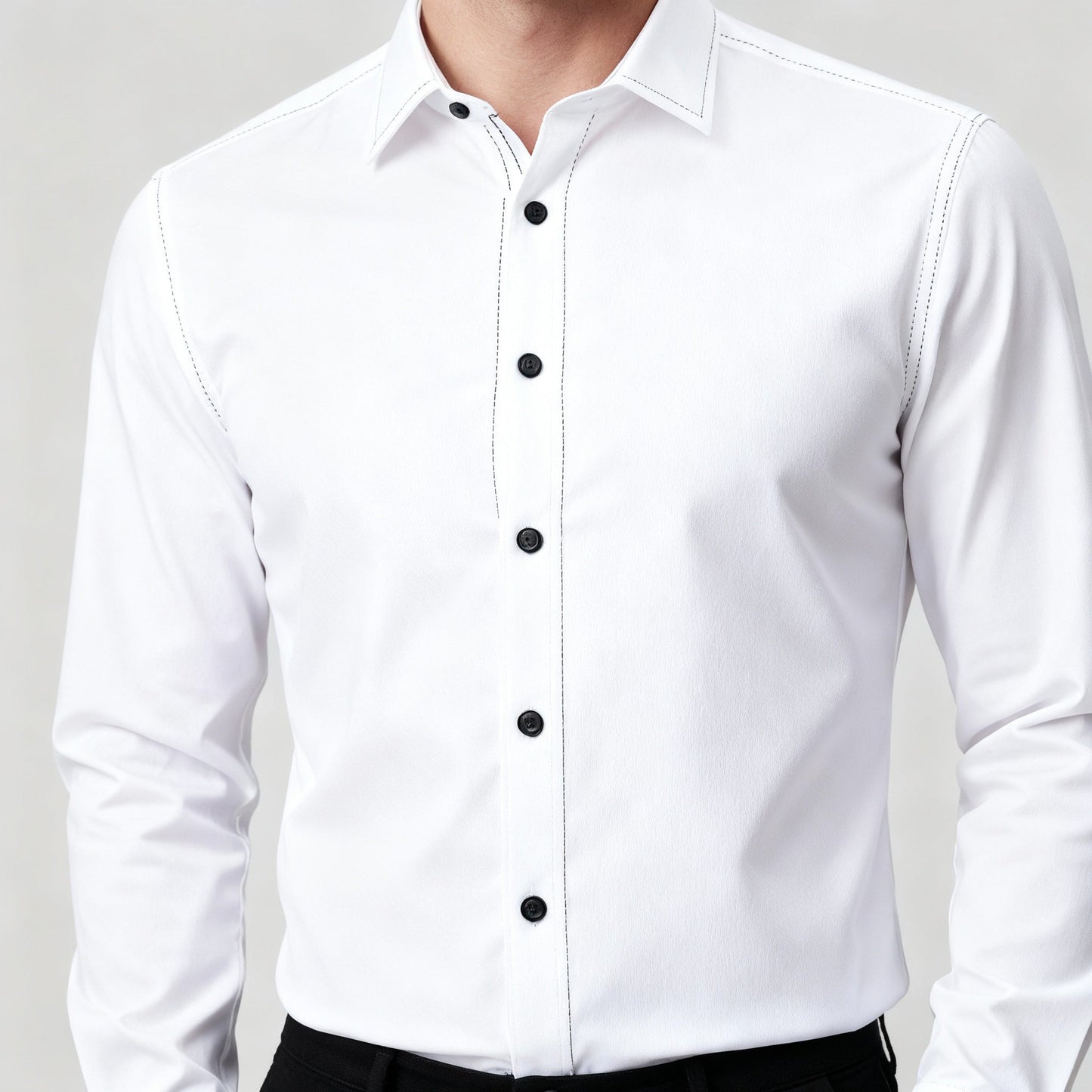 Image of Frank | Men's Slim Fit Button-Down Dress Shirt