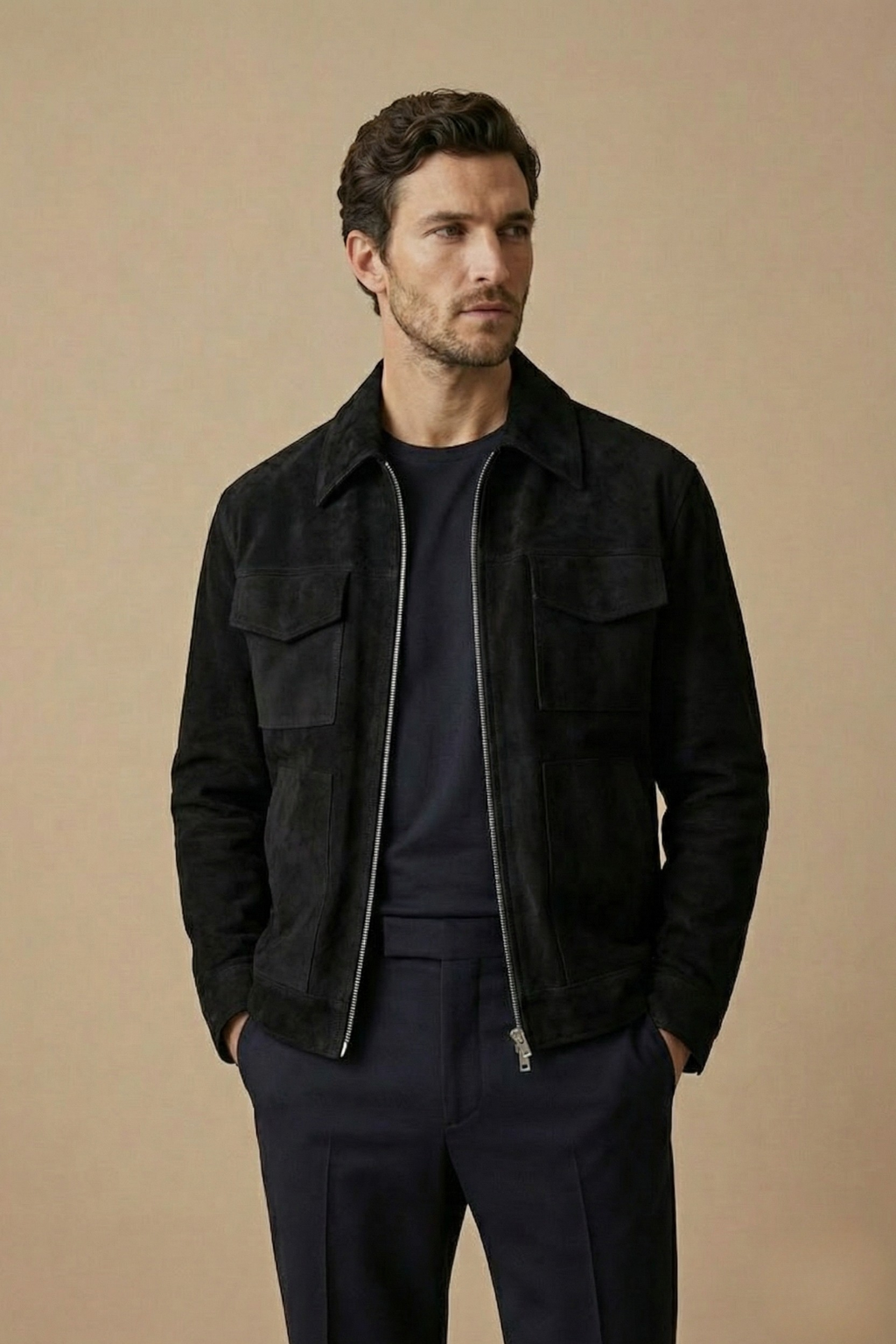 Image of Fred | Men's Zip-Up Collared Jacket