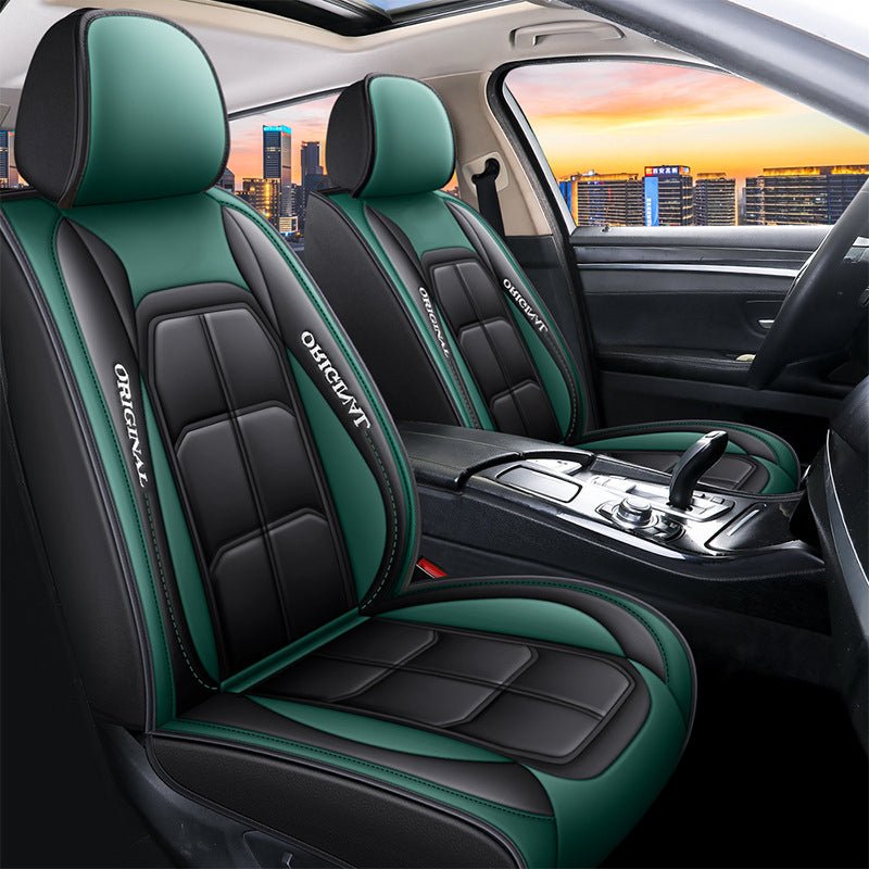 Full-Coverage Leather Car Seat Cover