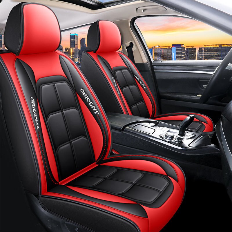 Full-Coverage Leather Car Seat Cover