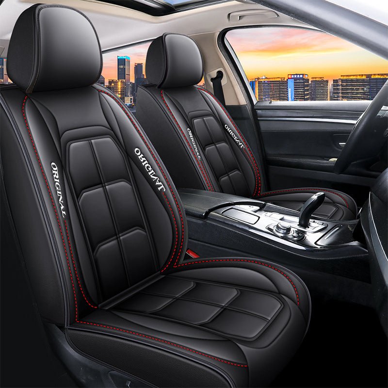 Full-Coverage Leather Car Seat Cover