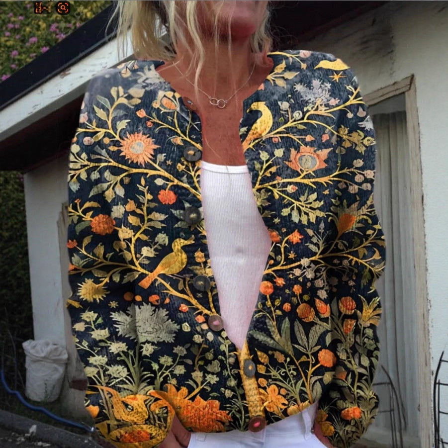 Image of Gabriella | Women's Floral Button-Front Cardigan