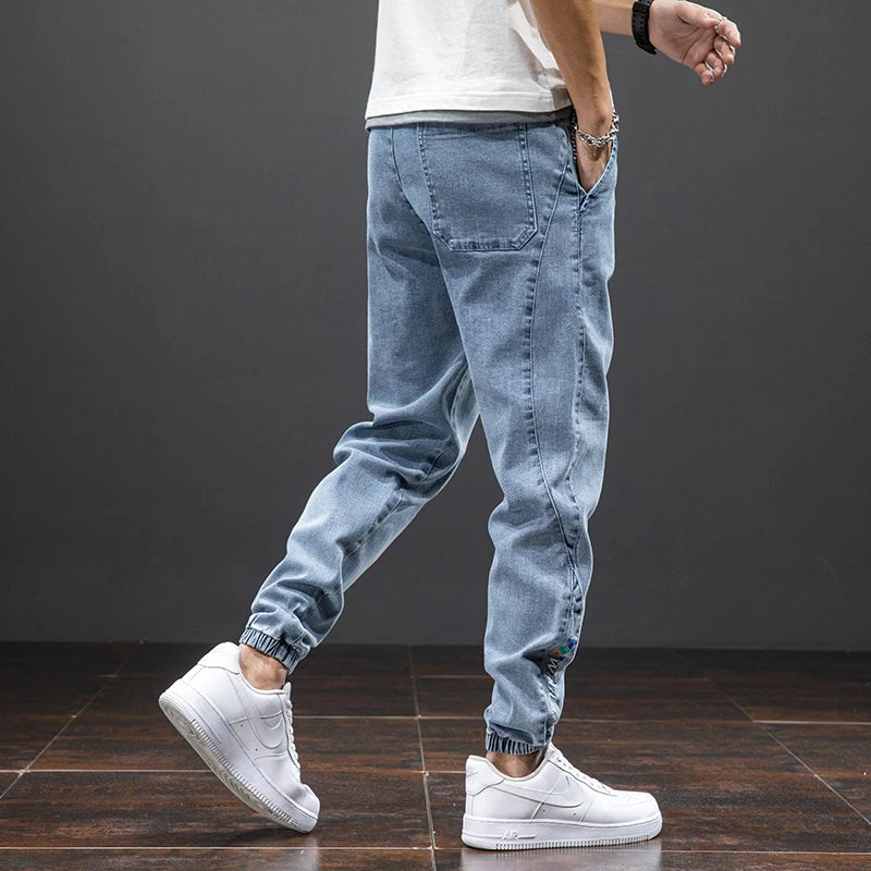 Image of Gavin | Men's Relaxed Fit Denim Jogger Pants