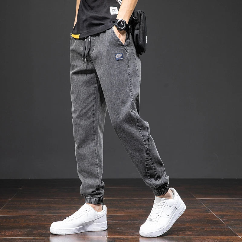 Image of Gavin | Men's Relaxed Fit Denim Jogger Pants