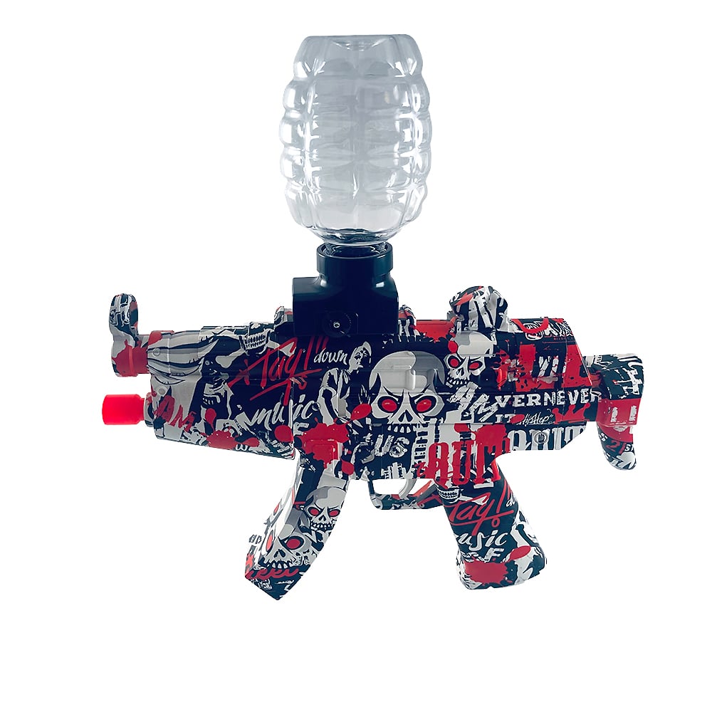 Gel Blaster Electric Submachine Gun - including gel balls - range of 20+ meters - (Extra large battery)