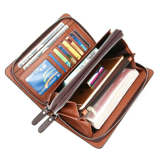 Genuine Leather Men's Clutch Bag - Keep All Your Essentials in One Place