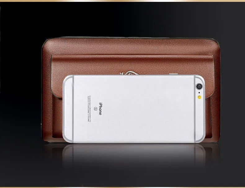 Genuine Leather Men's Clutch Bag - Keep All Your Essentials in One Place