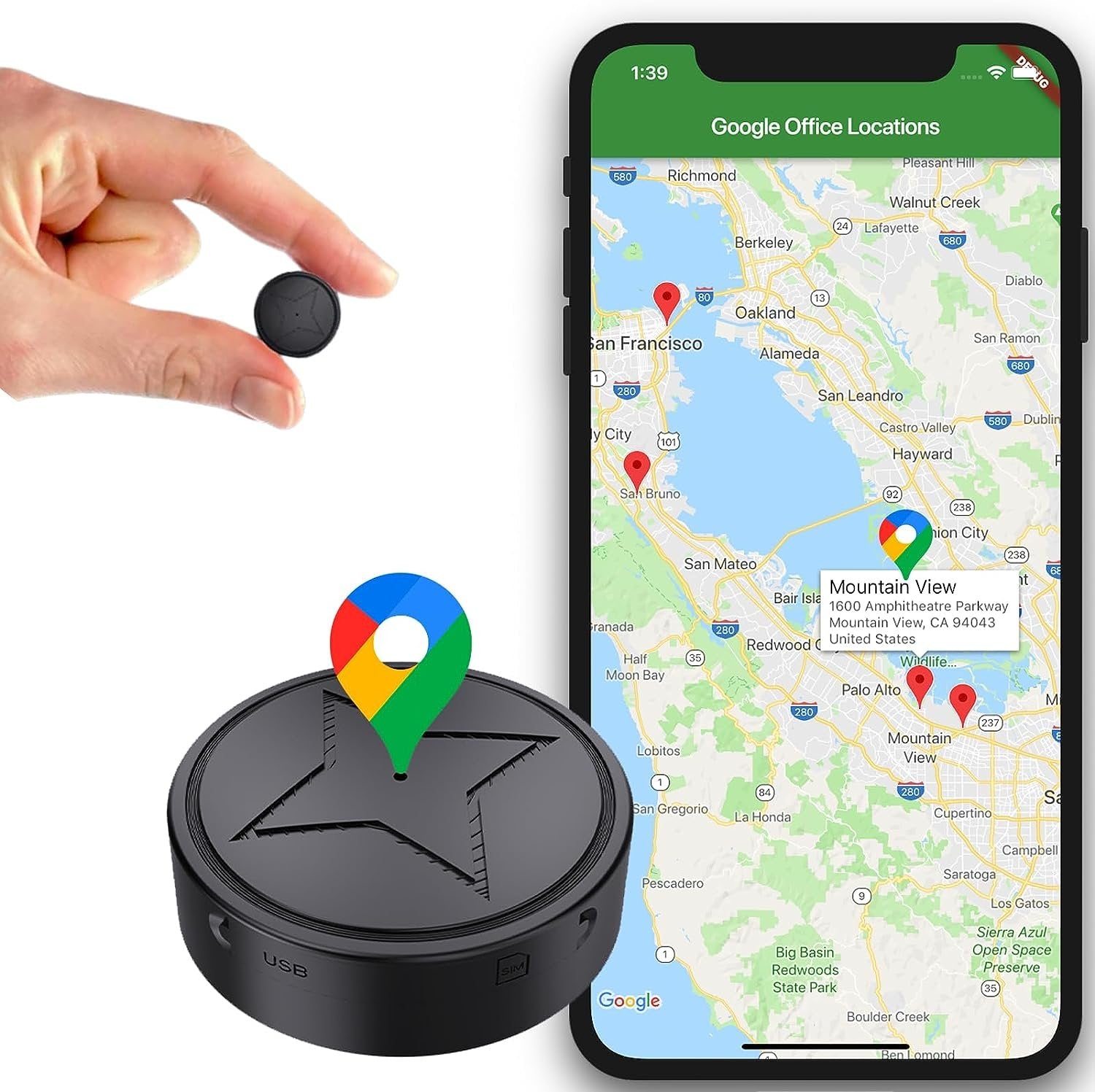Geopod for Car - Magnetic GPS Tracker for Secure Monitoring