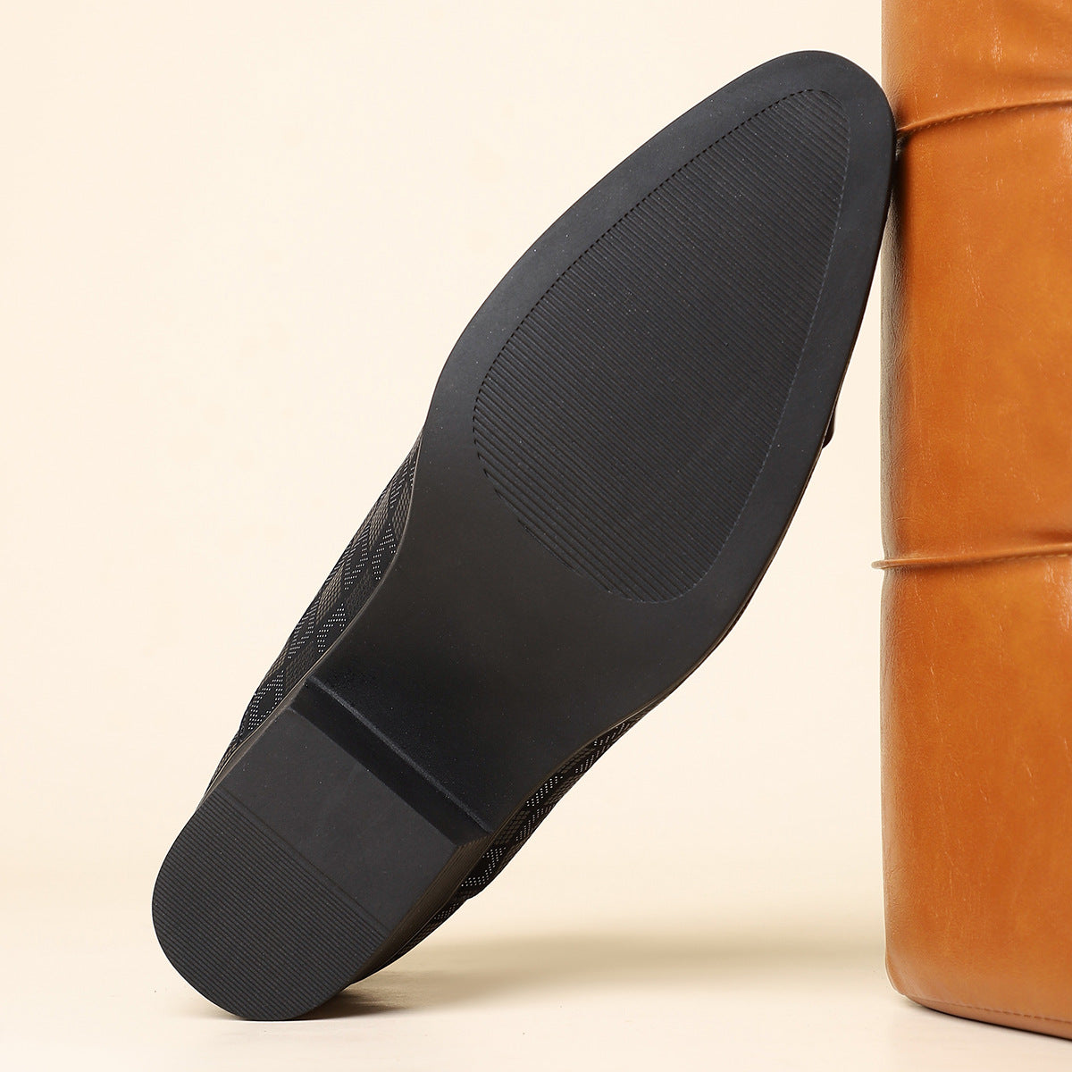 Image of George | Men's Lace-Up Block Heel Dress Shoes