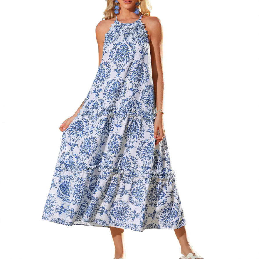 Image of Georgia | Women's Sleeveless Floral Maxi Dress