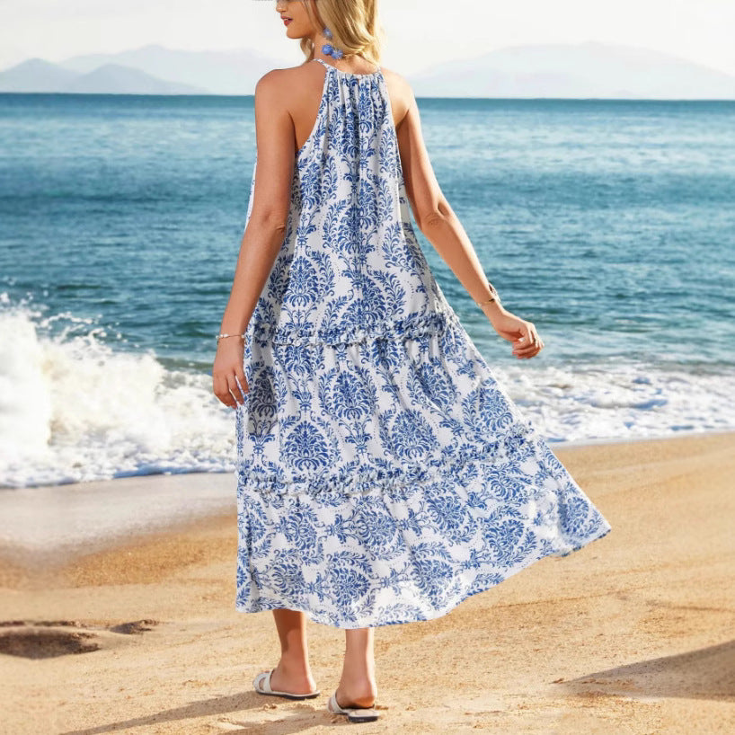 Image of Georgia | Women's Sleeveless Floral Maxi Dress