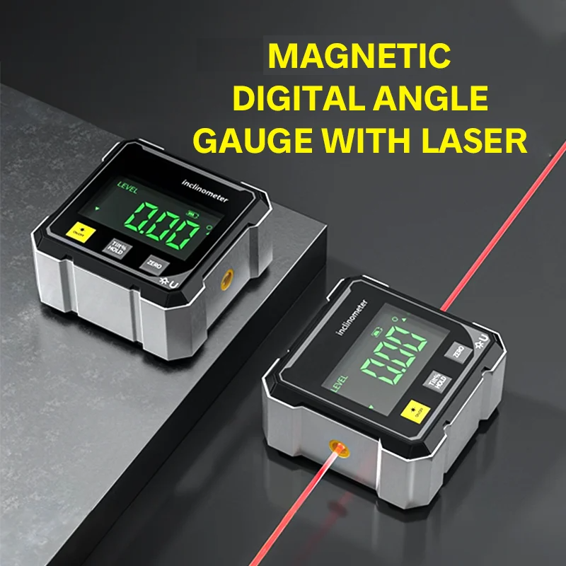 Globetrek° Digital Inclinometer: Digital Magnetic Side Laser Level