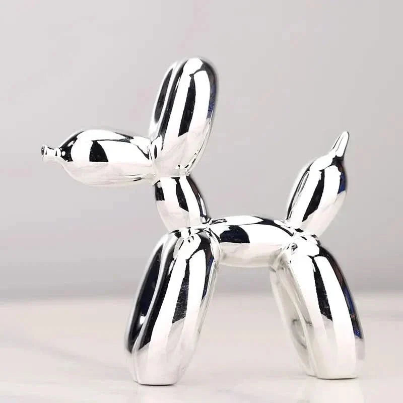 Glossy Resin Balloon Dog Sculpture – Modern Living Room Décor