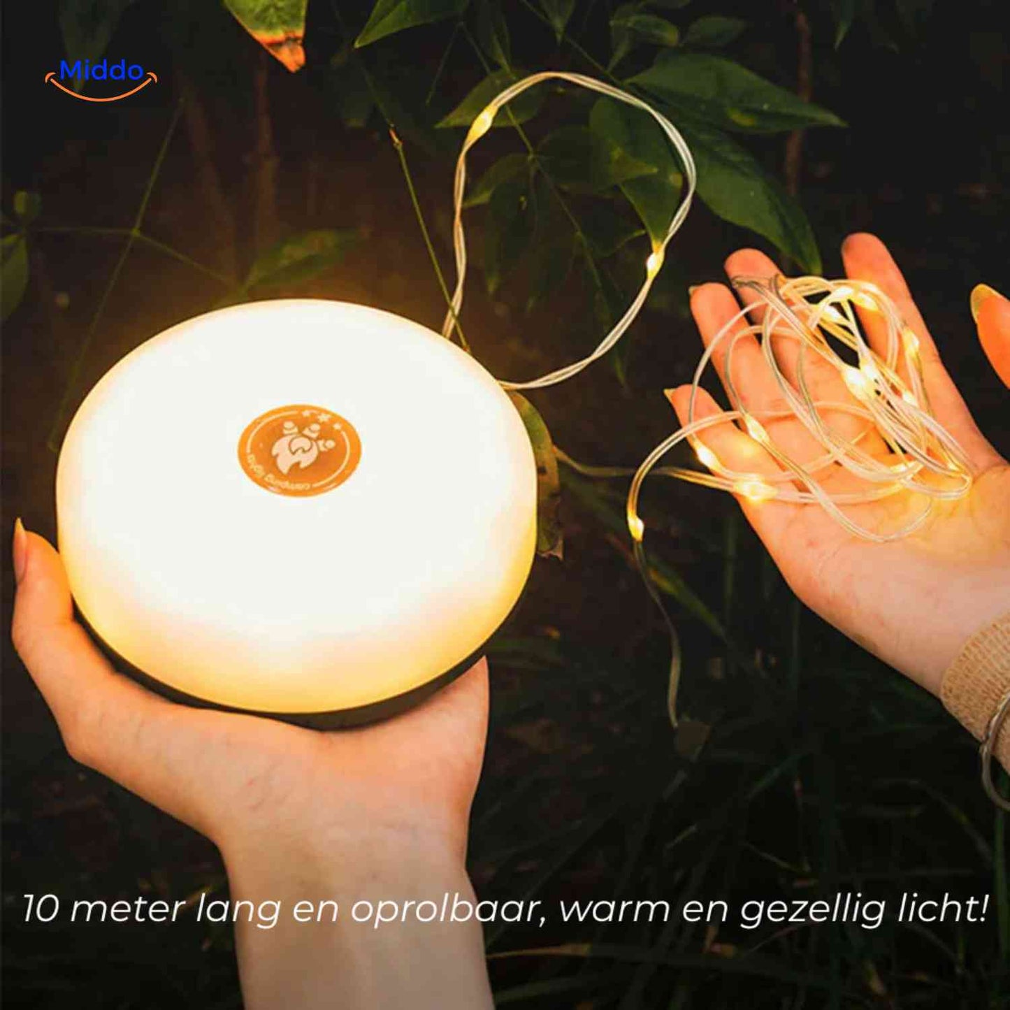 GlowMate™ Lamp | Ambient Light, String Light, and Power Bank for Outdoors
