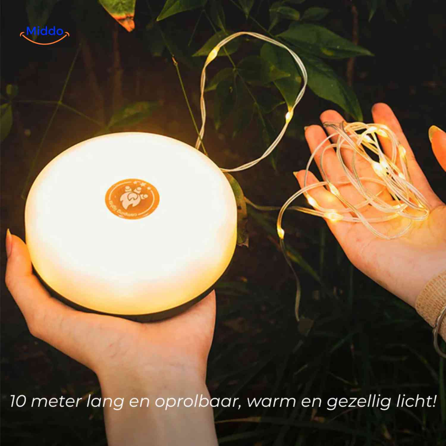 GlowMate™ Lamp | Ambient Light, String Light, and Power Bank for Outdoors