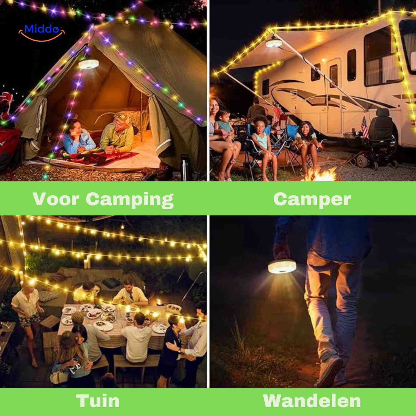 GlowMate™ Lamp | Ambient Light, String Light, and Power Bank for Outdoors