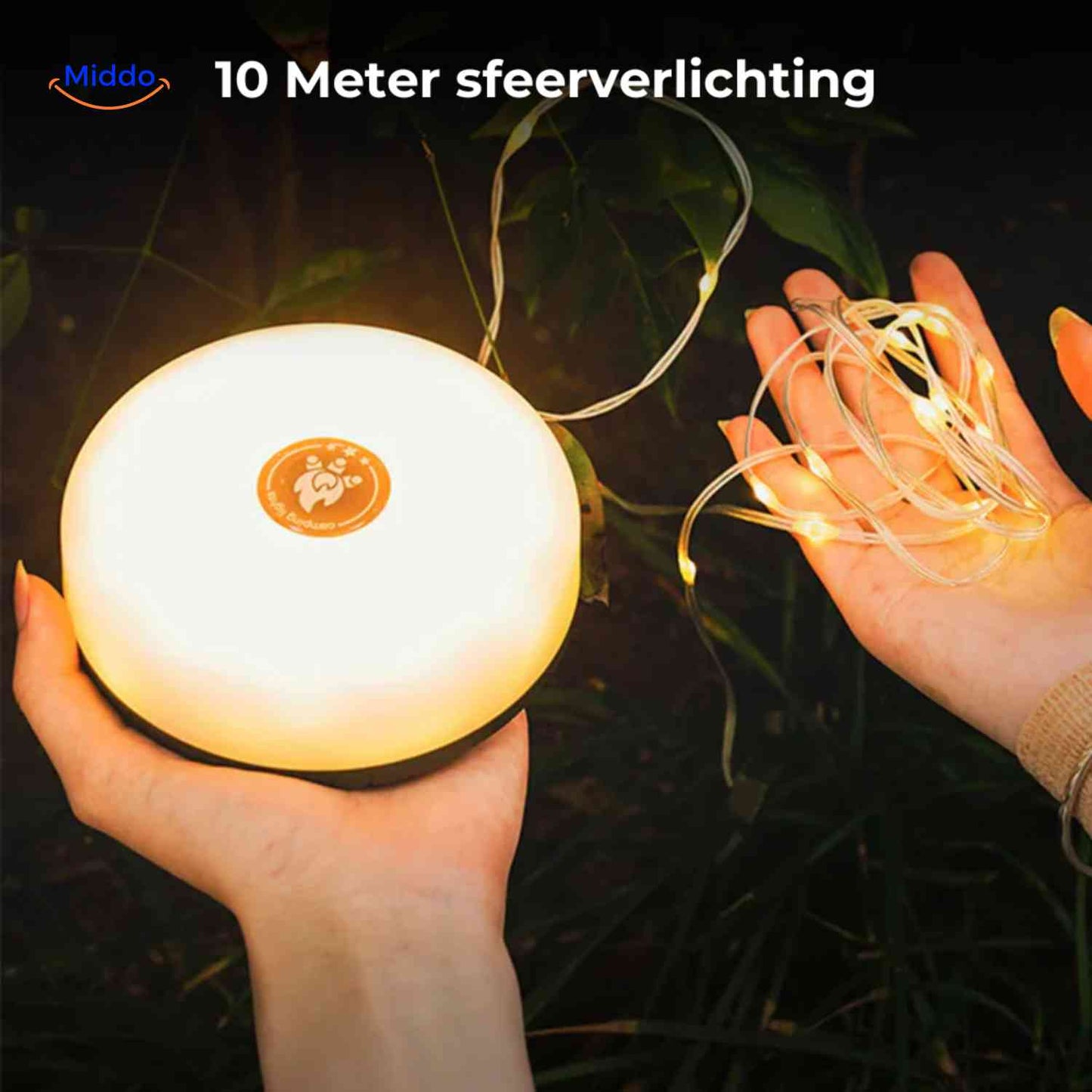 GlowMate™ Lamp | Ambient Light, String Light, and Power Bank for Outdoors