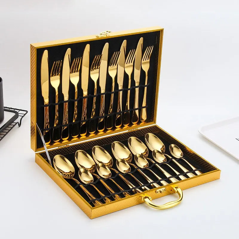 Gold Cutlery Set