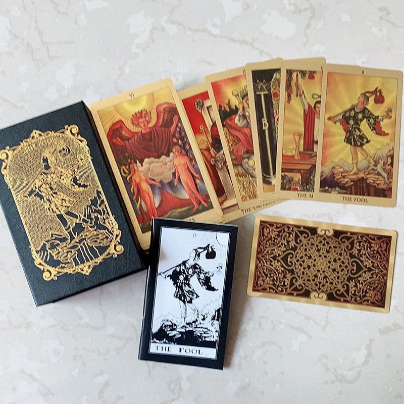 Gold Tarot Cards for All Levels - PVC with Elegant Packaging