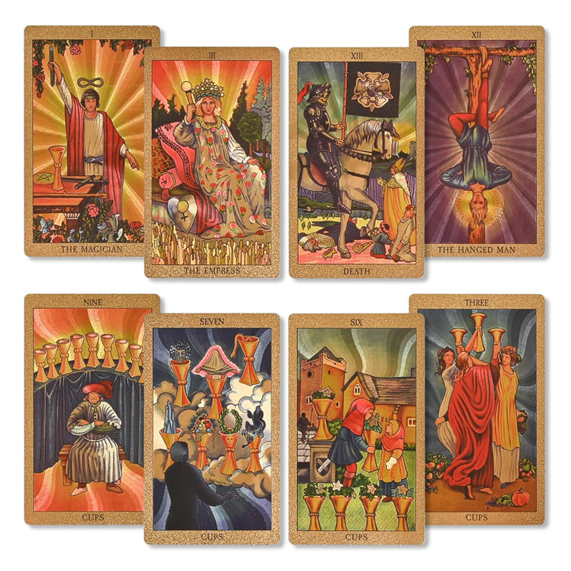 Gold Tarot Cards for All Levels - PVC with Elegant Packaging