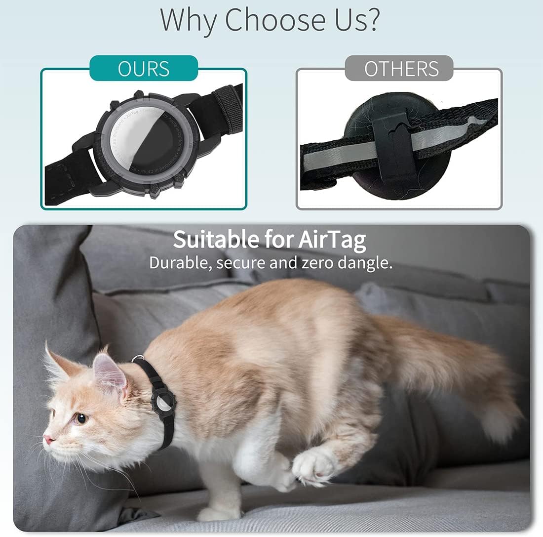 GPS Collar for Cats - Reflective Safety and Comfort