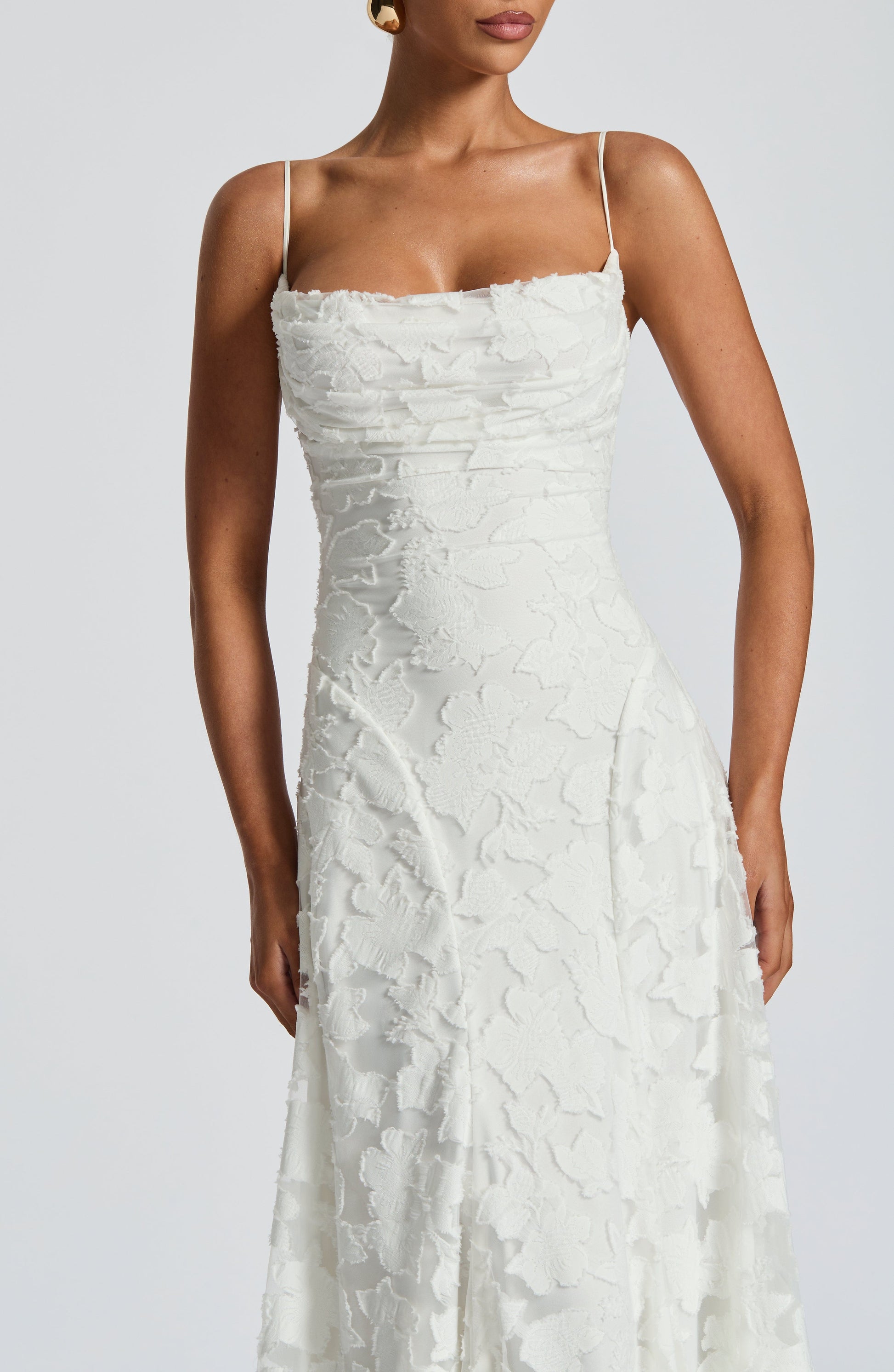 Image of Greta | Women's Spaghetti Strap A-Line Maxi Dress