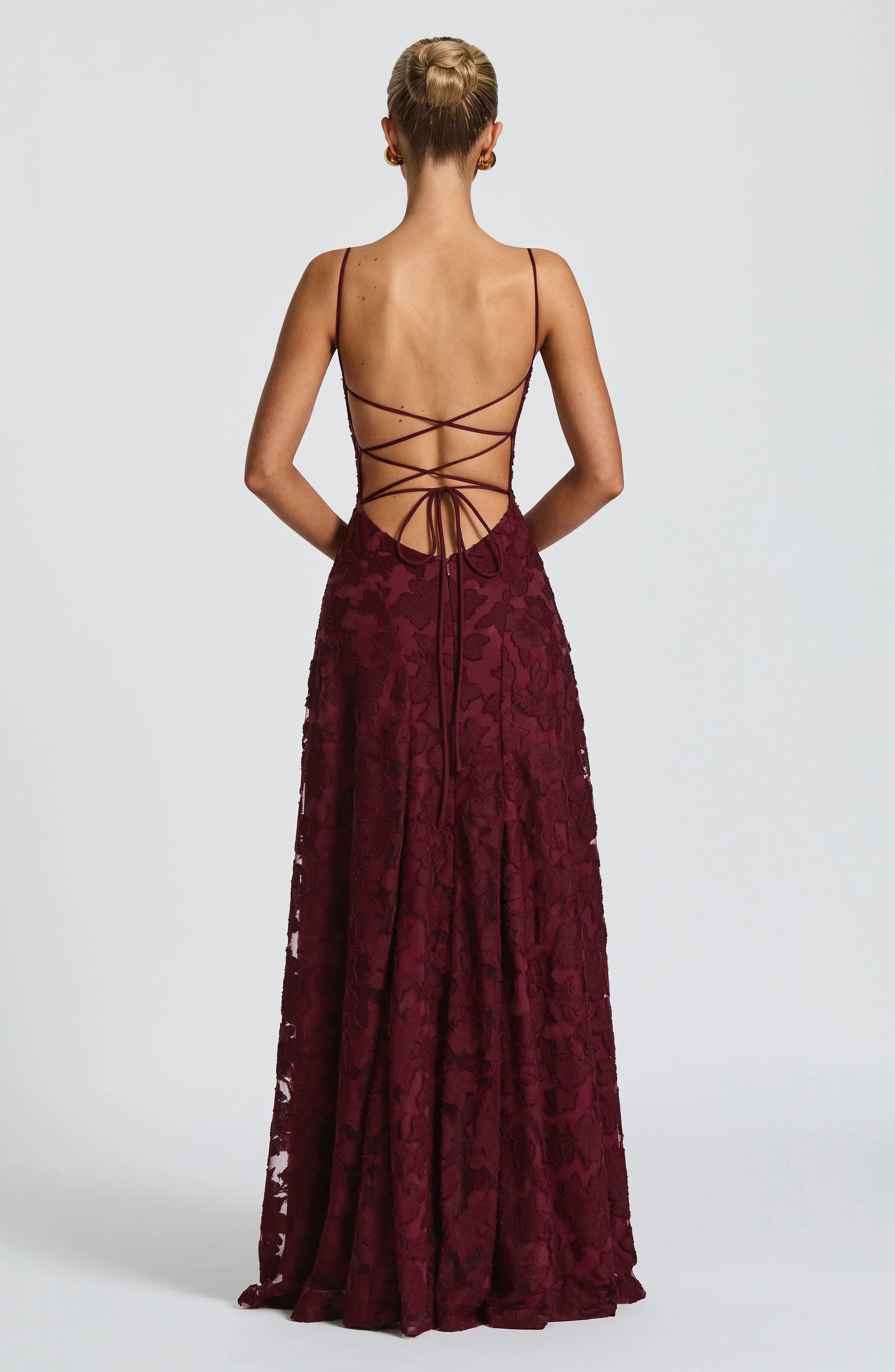 Image of Greta | Women's Spaghetti Strap A-Line Maxi Dress