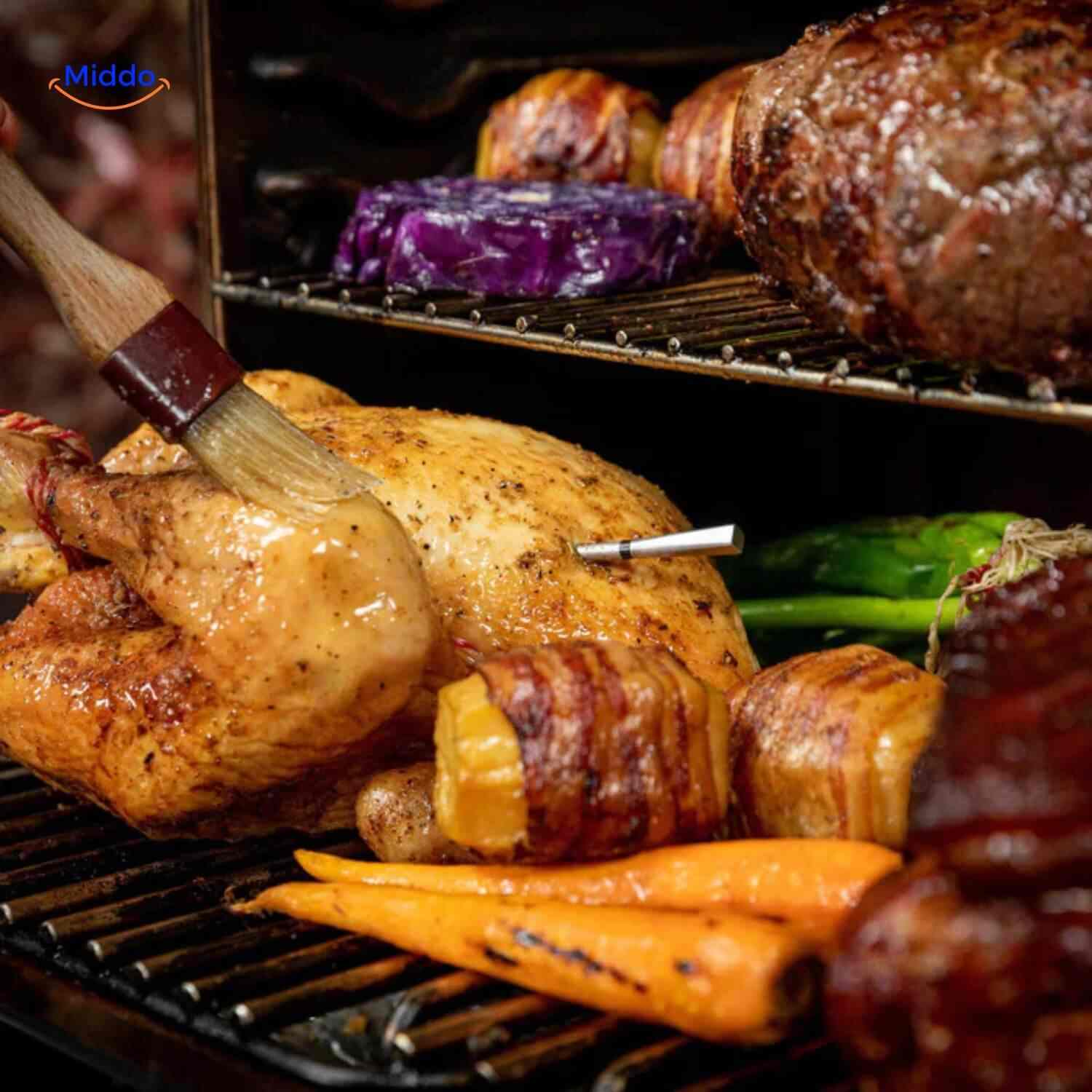 GrillGuard™ Thermo | Wireless, Waterproof & Perfectly Cooked Meat!