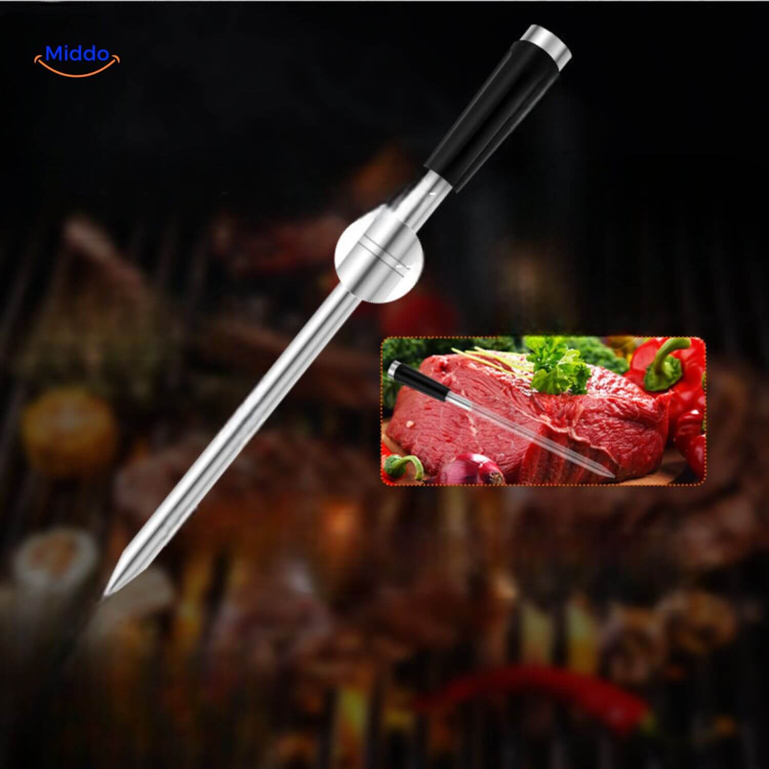 GrillGuard™ Thermo | Wireless, Waterproof & Perfectly Cooked Meat!