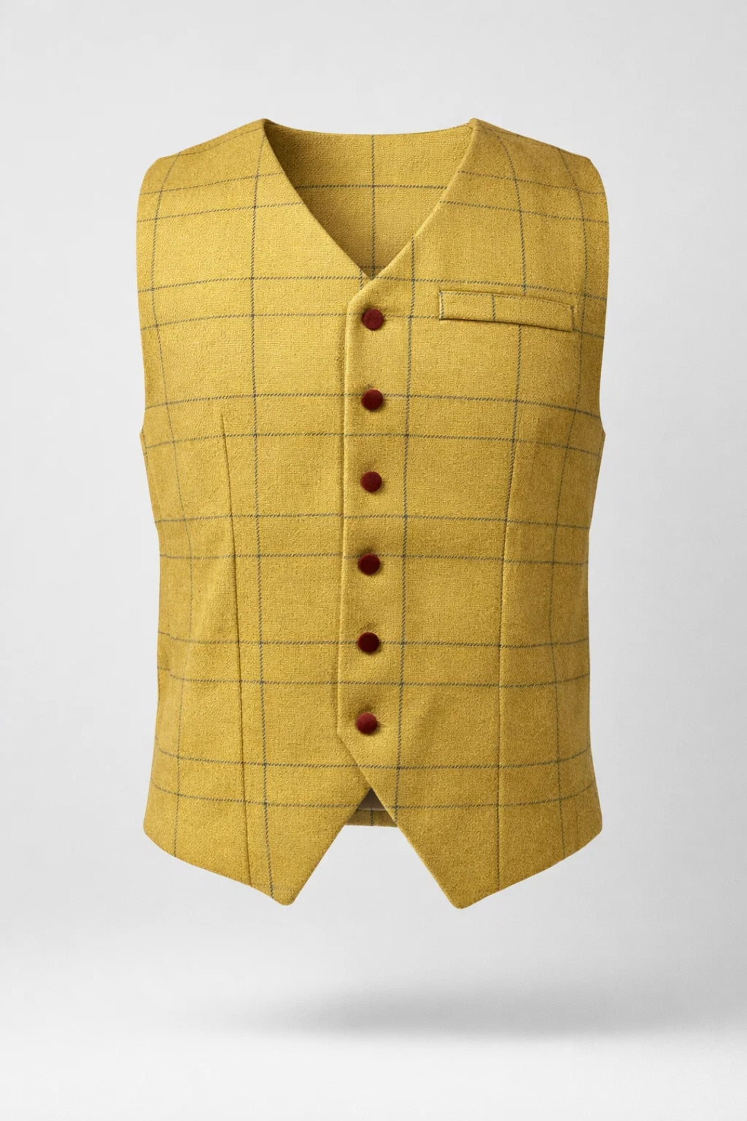 Image of Gus | Men's Button-Front Checked Vest
