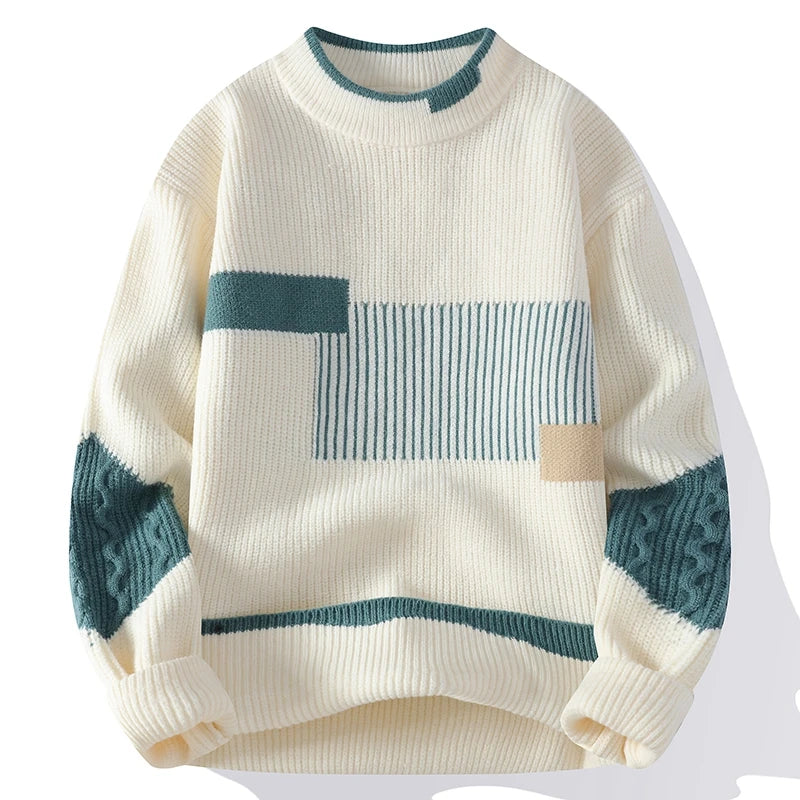 Image of Gus | Unisex Patchwork Polyester Sweater