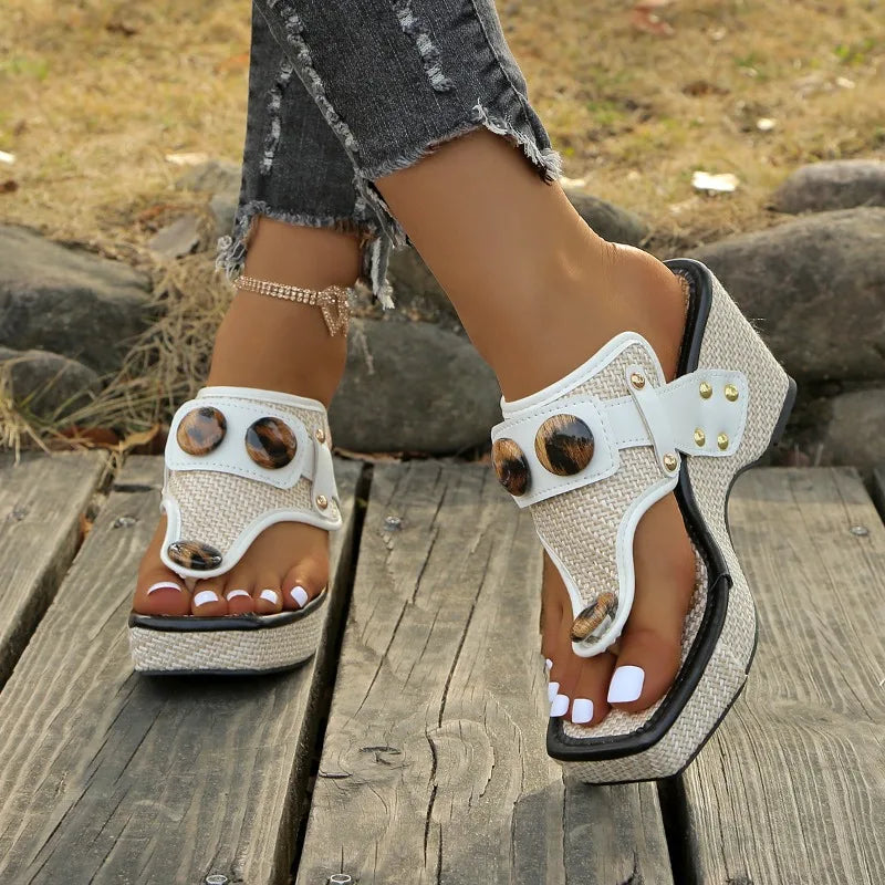 Image of Gwen | Women's Platform Wedge Sandals