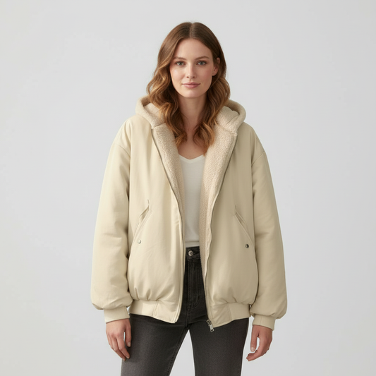 Image of Hailey | Women's Hooded Bomber Jacket