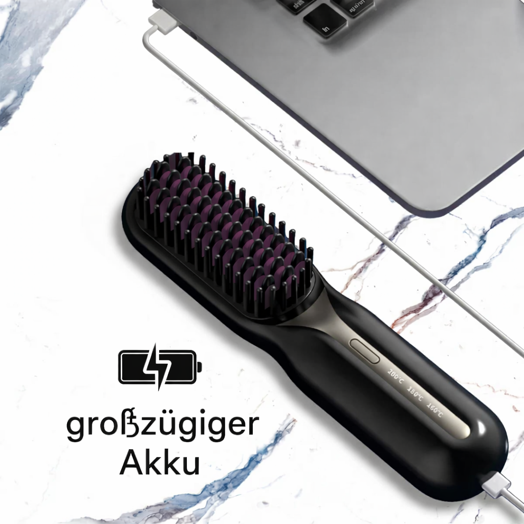 Hair Straightener | Wireless Straightening Brush | Quick Styling & Shiny Hair | IonFlex Styler