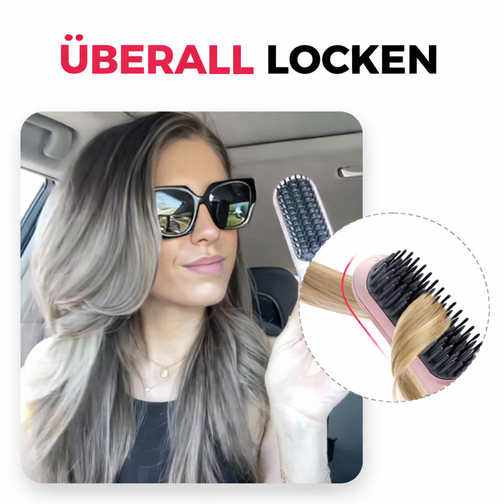 Hair Straightener | Wireless Straightening Brush | Quick Styling & Shiny Hair | IonFlex Styler