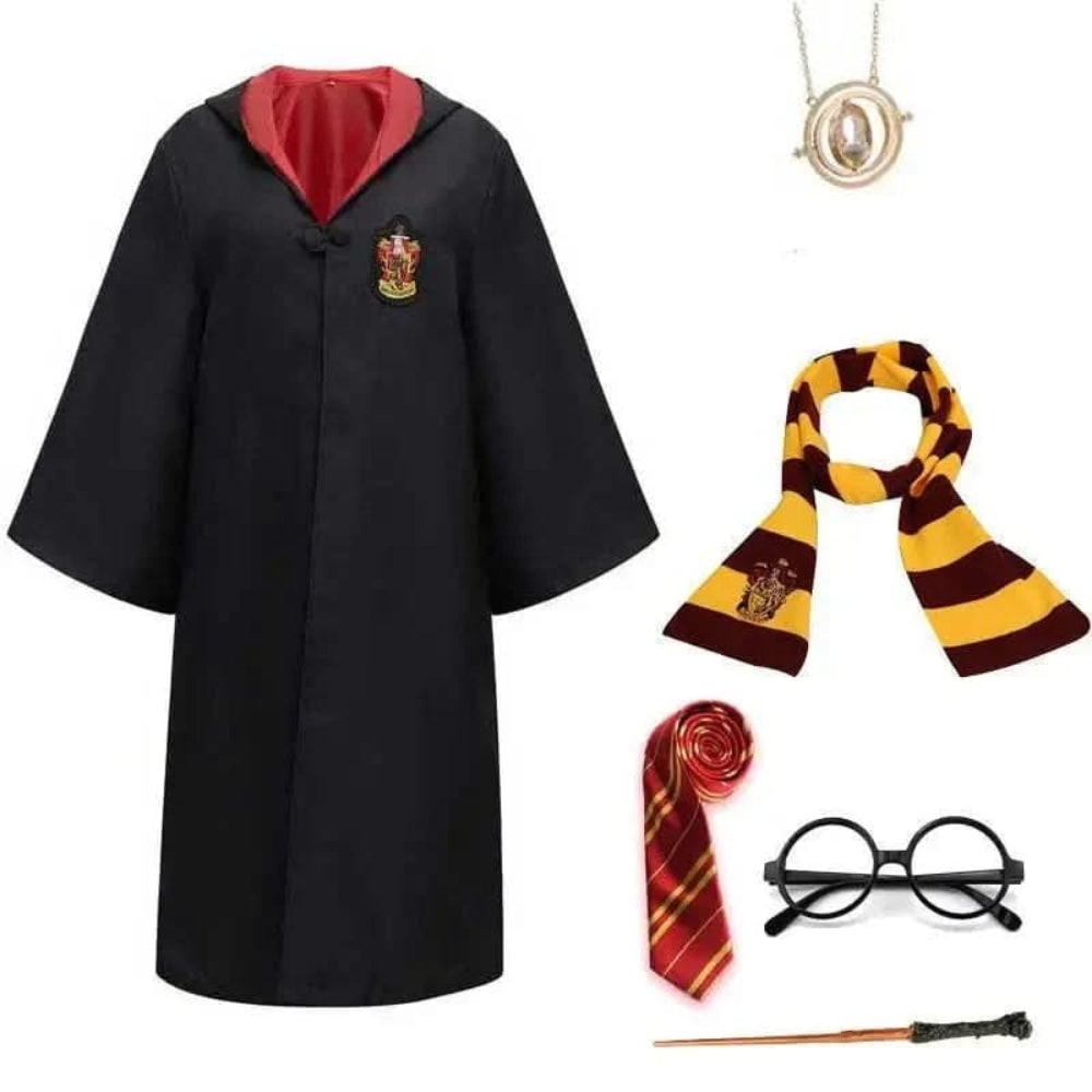 Halloween Wizard Costume Hooded Cloak