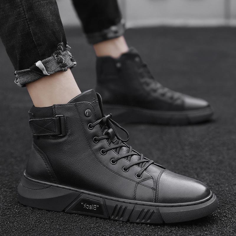 Handcrafted Black Leather Boots