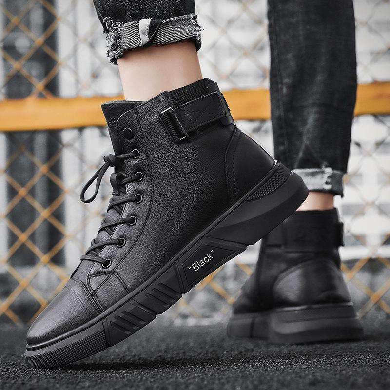 Handcrafted Black Leather Boots