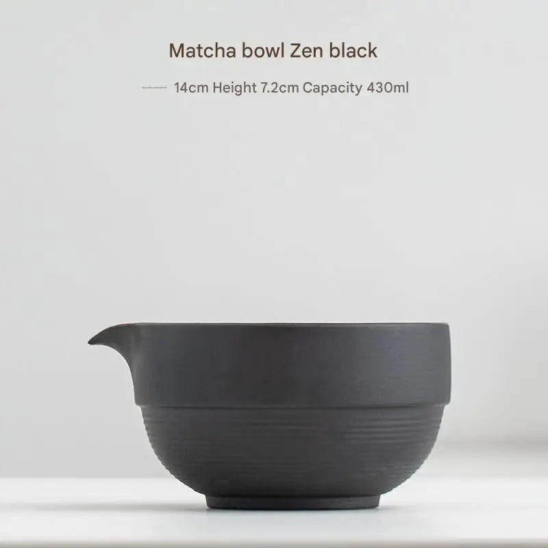 Handcrafted Japanese Ceramic Matcha Bowl - Green