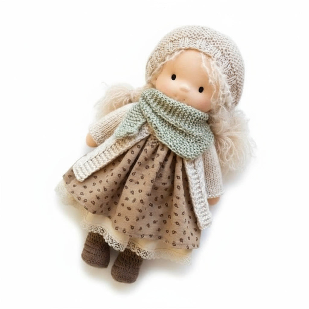 Handmade Cotton Waldorf Doll for Creative Play