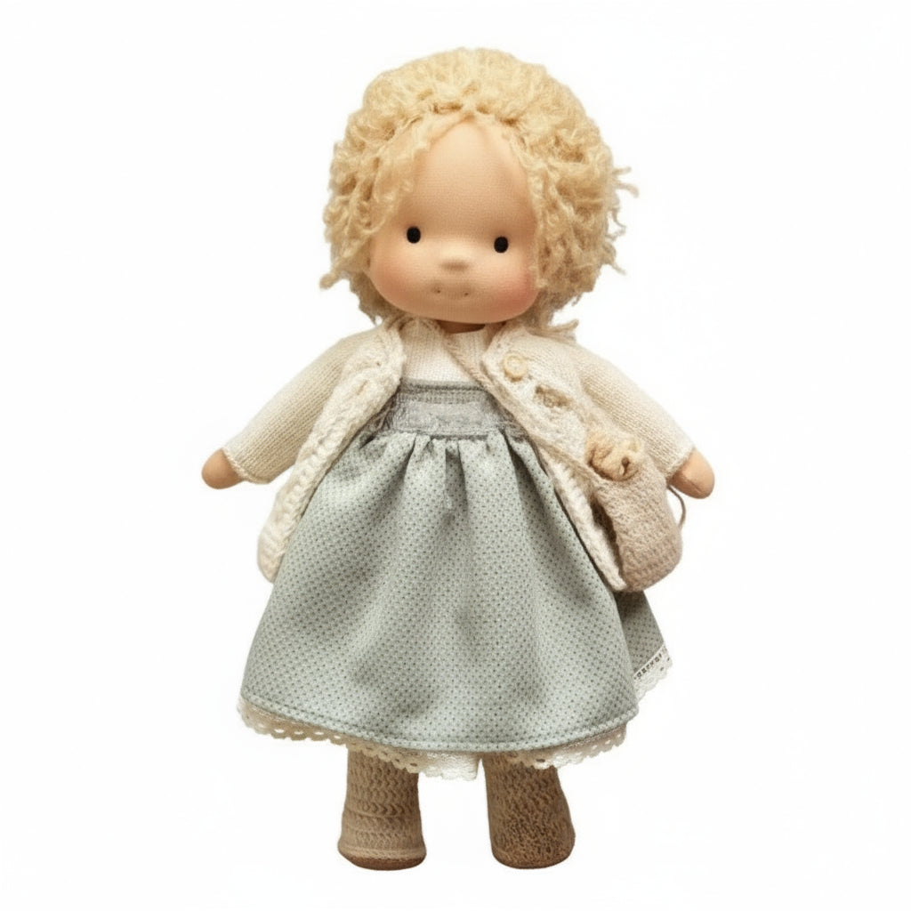 Handmade Cotton Waldorf Doll for Creative Play