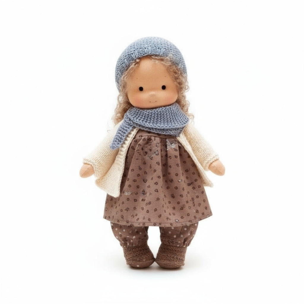 Handmade Cotton Waldorf Doll for Creative Play