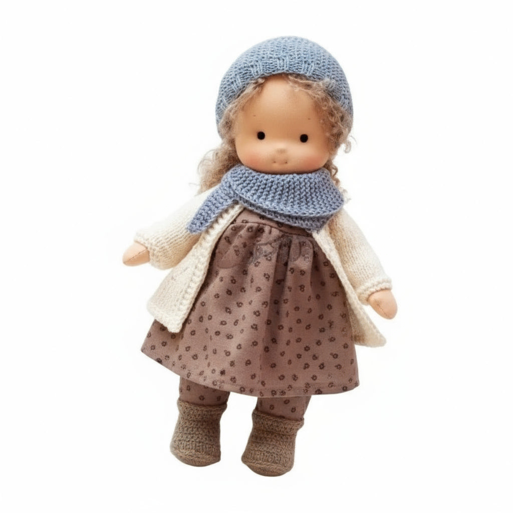 Handmade Cotton Waldorf Doll for Creative Play