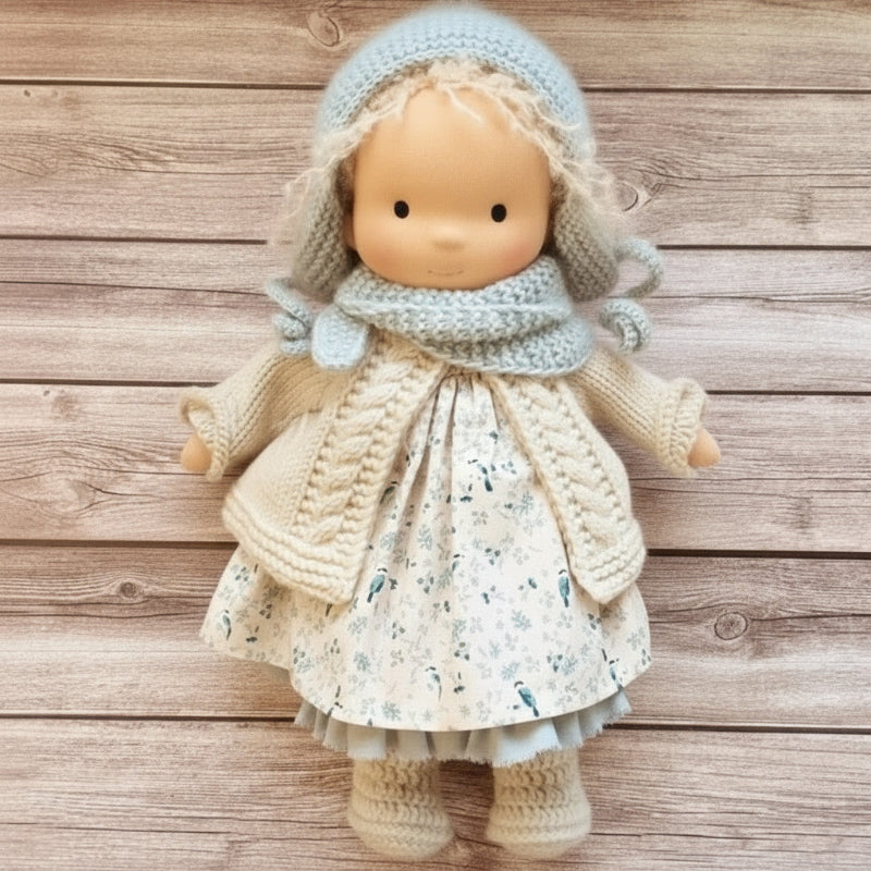 Handmade Cotton Waldorf Doll for Creative Play