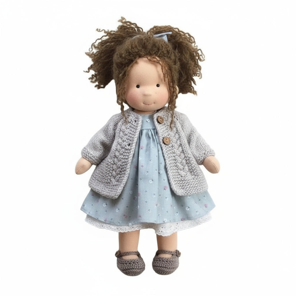 Handmade Cotton Waldorf Doll for Creative Play